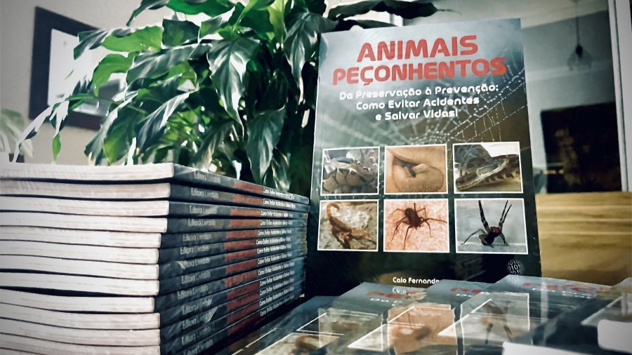 Biólogo sorocabano lança livro sobre prevenção a picadas de animais peçonhentos