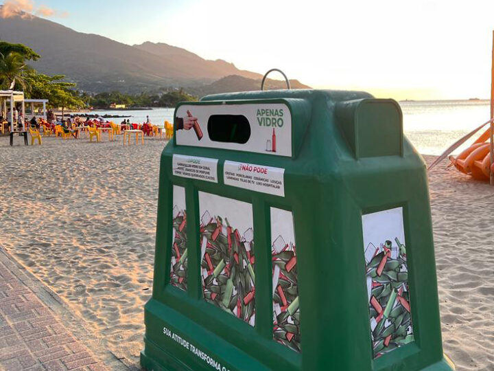 Ilhabela Recebe Pontos de Coleta de Vidro para Reciclagem