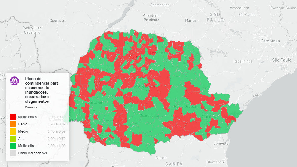 Dia do Meio Ambiente: Paraná tem 210 Municípios com Plano de Contingência Muito Alto para Desastres Geo-Hidrológicos