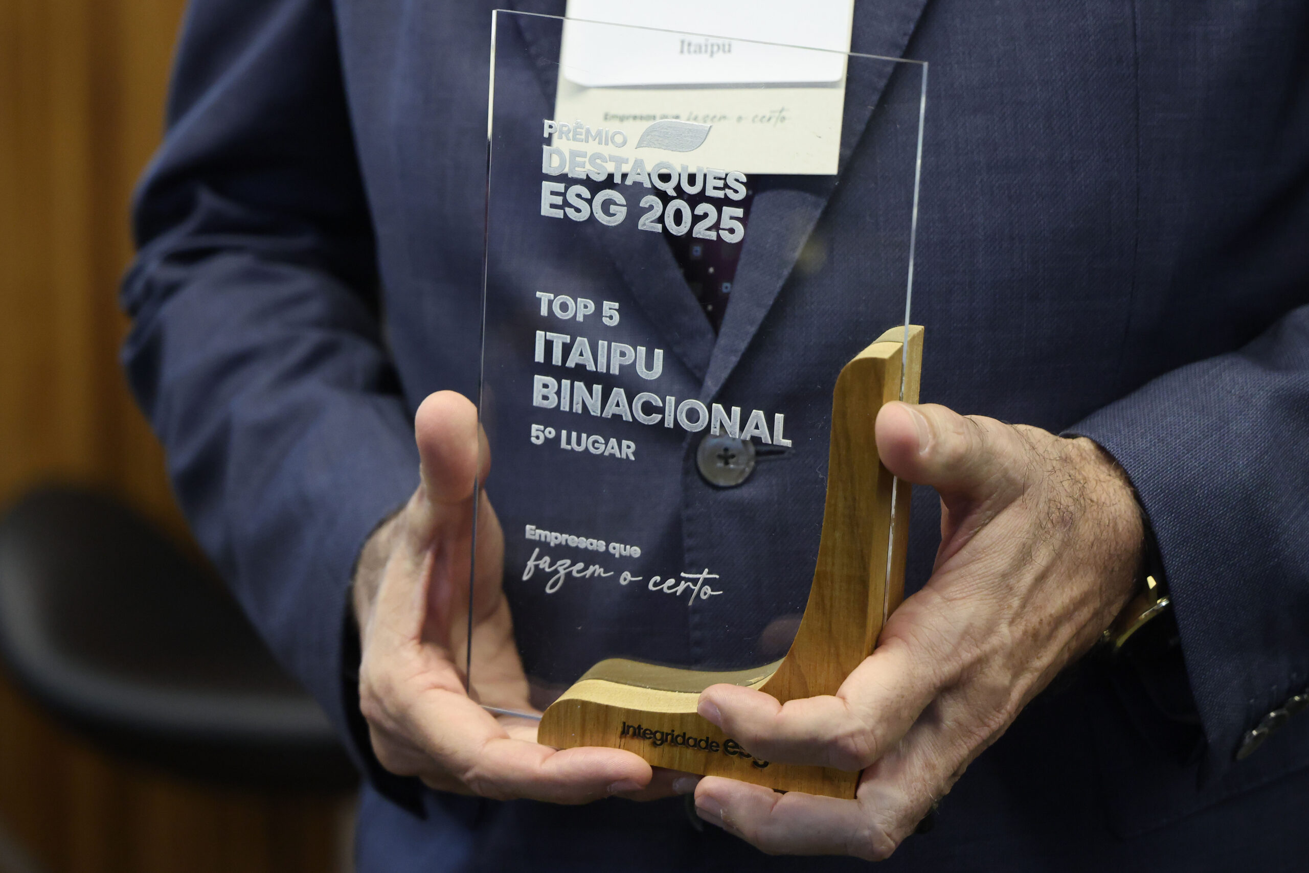 Itaipu é Escolhida entre as Cinco Melhores Empresas do País no Prêmio Destaque ESG 2025